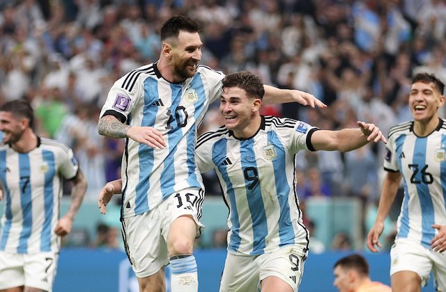 Messi y Álvarez 2022 Semifinal 