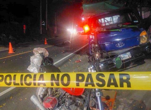 Motociclista fallecido San Juan Opico 21-07-2023