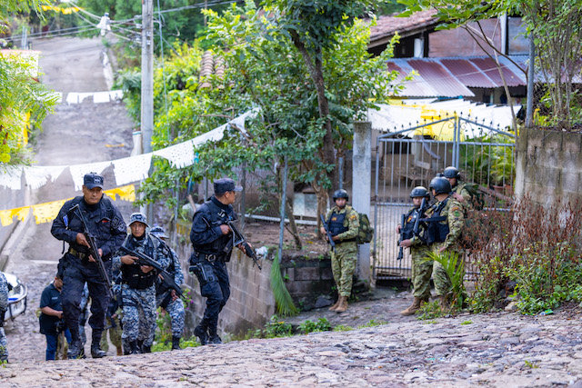 Cerco policial y militar en Cabañas 01-08-2023