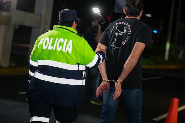 operativo antidoping 23 detenidos Zona Rosa y Manuel Enrique Araujo 22 de septiembre 2023