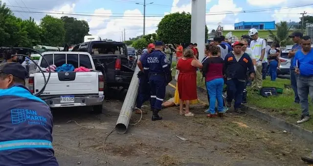 Accidente San Martín 7 lesionados 06-10-2023