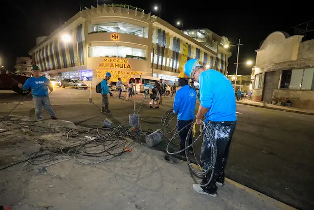Trabajos de revitalización del Centro Histórico de San Salvador