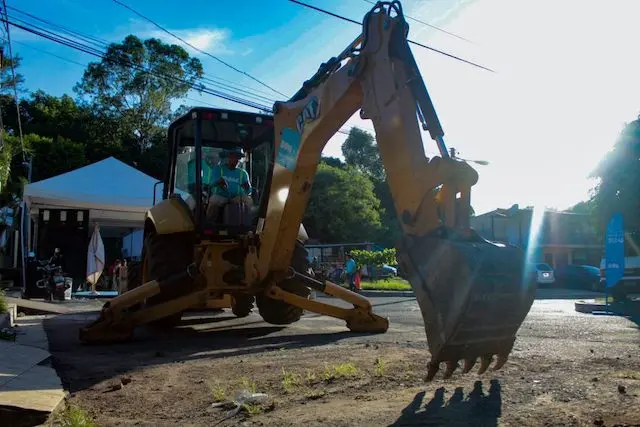 Inicio del Plan Nacional de Bacheo en colonia Montelimar, Olocuilta,la Paz