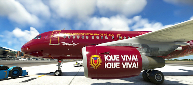 Avión de la Selección de Venezuela de Fútbol