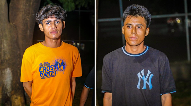 José Roberto Hernández Argueta de 22 años de edad, alias Tamarindo, y Mario Ernesto Martínez Bonilla, alias Negro, de 24 años, agrupaciones ilícitas