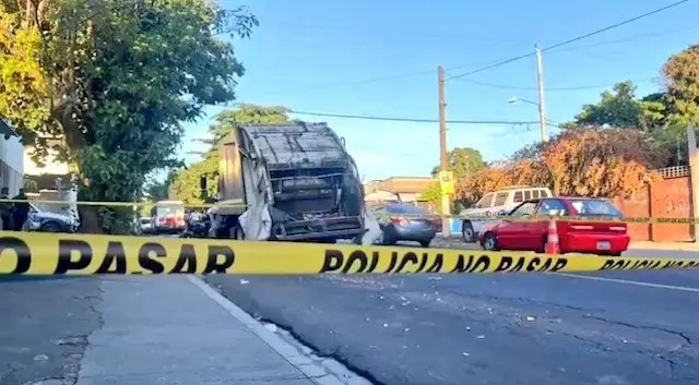 trabajador de tren de aseo de Soyapango atropellado 08-01-2024