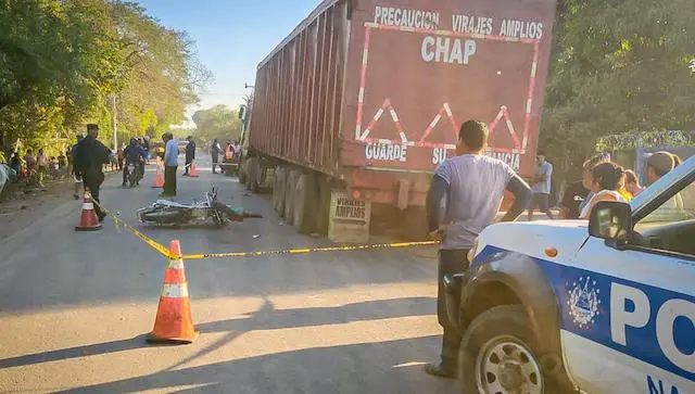 Menor de edad fallecida en choque de moto con parte trasera de remolque 20-02-2024