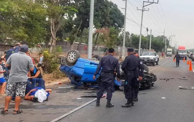 Omar Angulo accidente en Sonsonate 03-04-2024