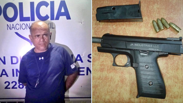 Joaquín Enrique Huezo Chávez, amenazas y portación ilegal de armas de fuego