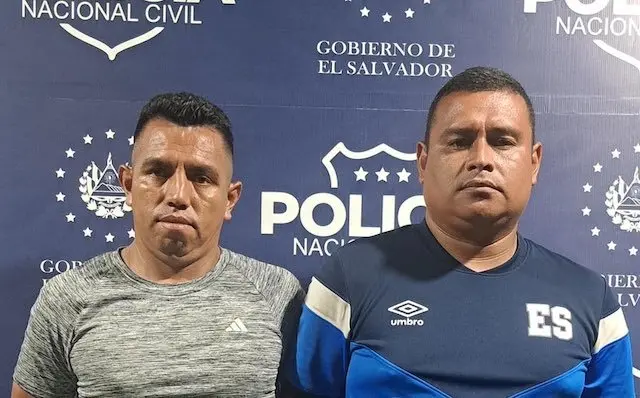 Guillermo Ramírez Ascencio y Cristian Edgardo Martínez agentes PNC extorsión