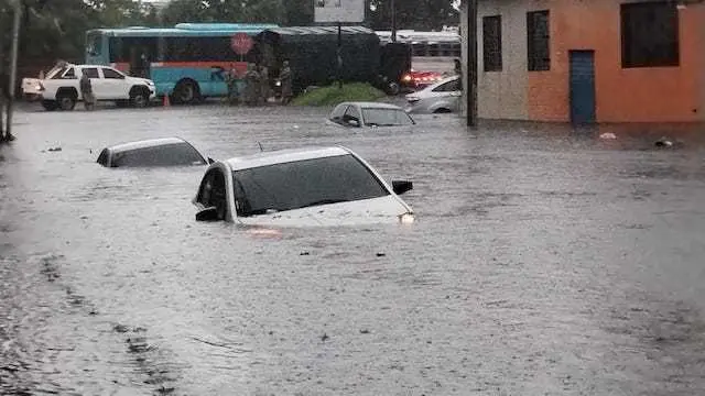 Colonia Médica inundaciones San Salvador 02-07-2024