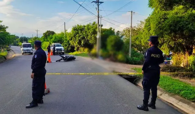 Motociclista fallecido Chalchuapa 26-09-2024