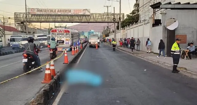 Atropellado por microbús 41-G, San Salvador, 16-01-2025