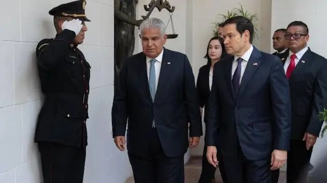 Marco Rubio visita Panamá Mulino