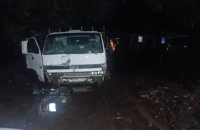 Motociclista fallecido en San Lorenzo, Ahuachapán, 09-08-2025
