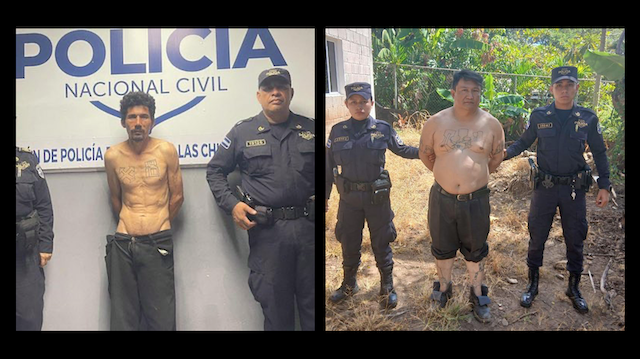 Manuel de Jesús Palma Chamul, alias Tres Pelos, 18-S, agupaciones ilícitas, y José Alirio Méndez Jiménez, alias Chino, MS-13, agrupaciones ilícitas