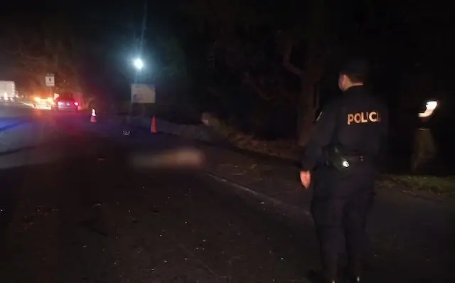 Hombre atropellado en San Juan Opico 15-11-2025