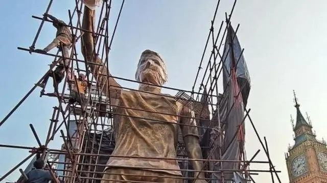 Estatua de Messi en la India