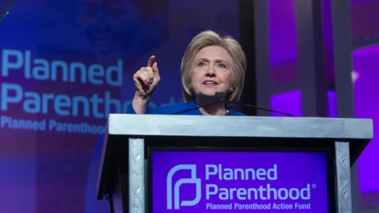 <p>La candidata presidencial dem&oacute;crata Hillary Clinton, en un acto de Planned Parenthood el 10 de junio de 2016</p>