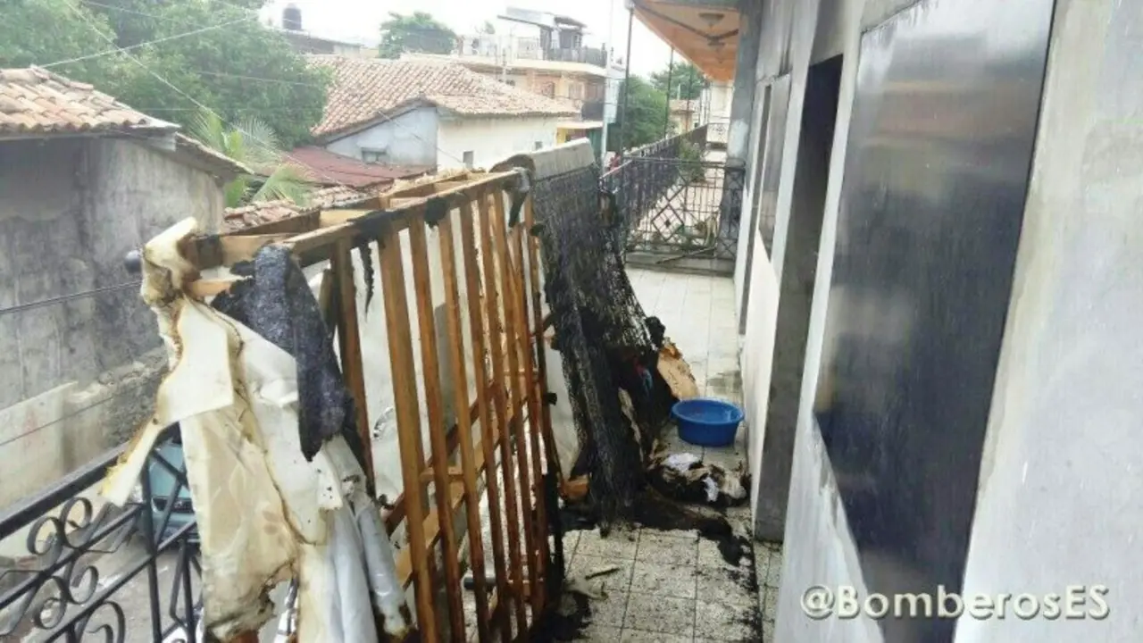 Incendio en Santa Rosa de Lima