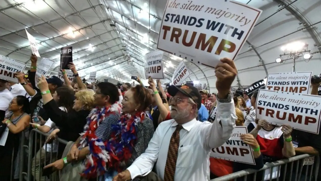 <p>Manifestaci&oacute;n en favor de Donald Trump en San Jose, California el 2 de junio de 2016</p>