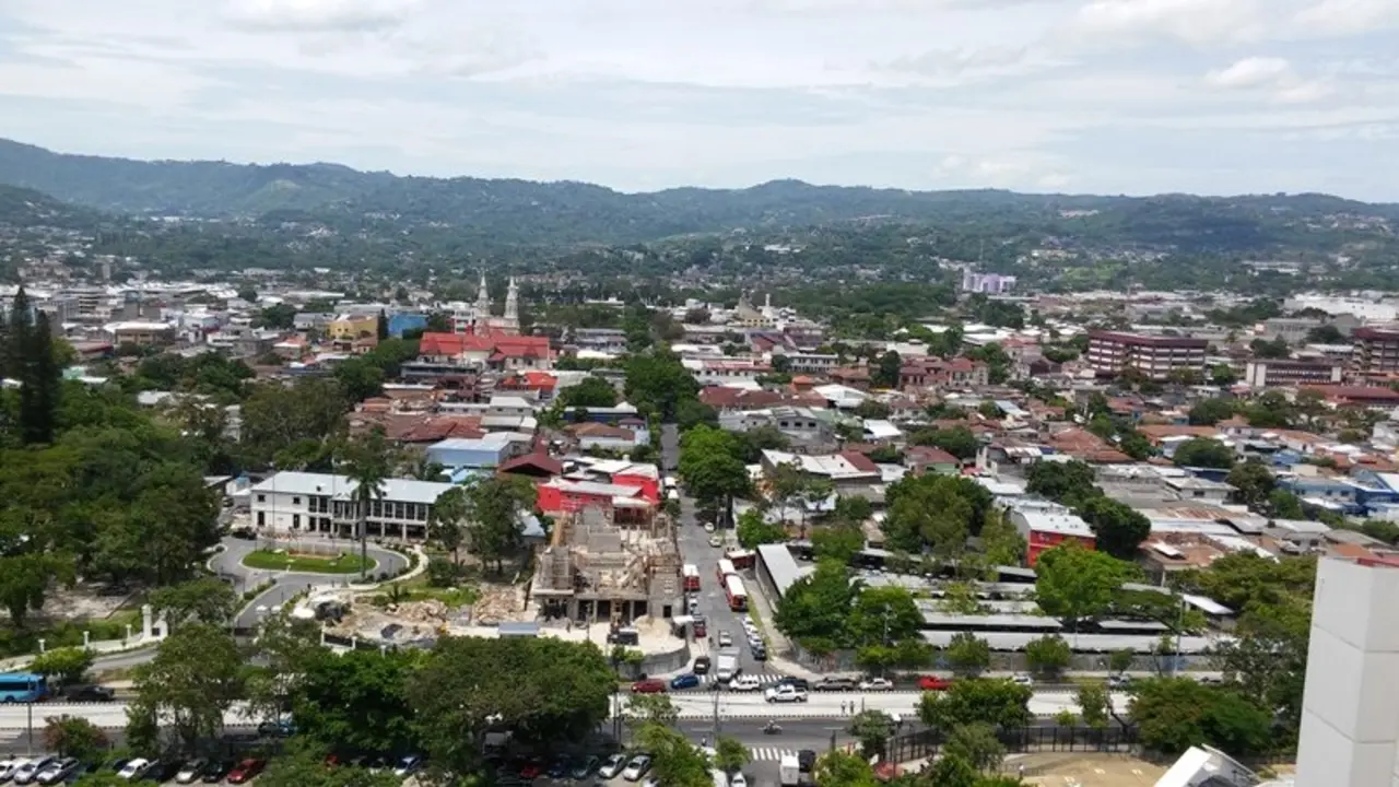 Centro de San Salvador panor&aacute;mica