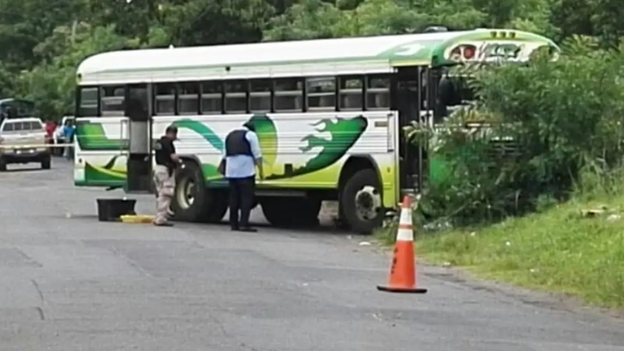 homicidio en bus san vicente