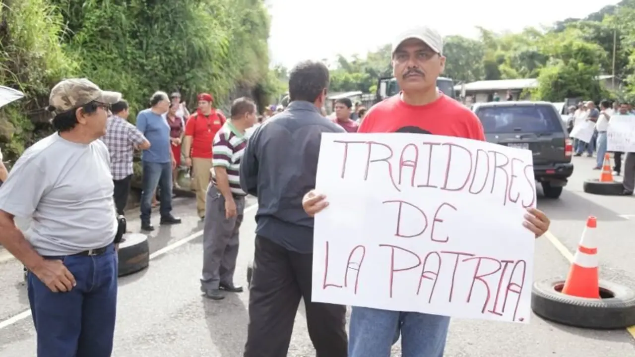 Pobladores de Nueva Trinidad.