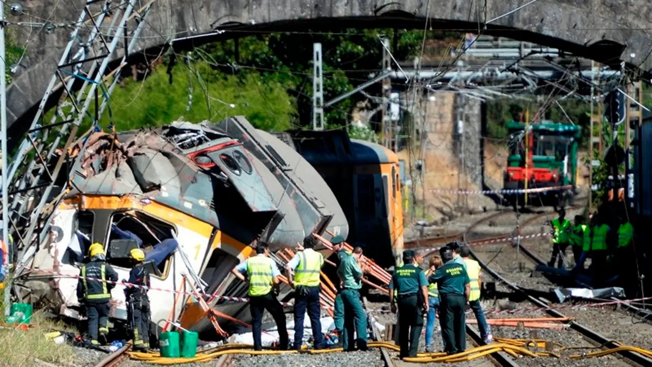 Accidente de tren Espa&ntilde;a