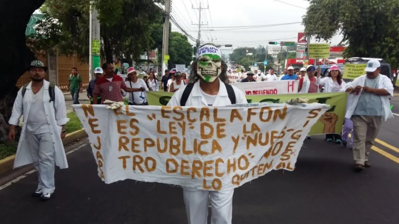protesta escalaf&oacute;n