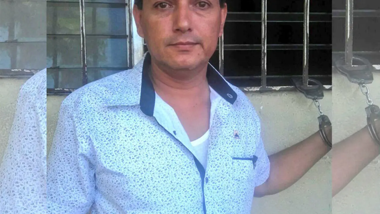 Edwin B Cruz es el detenido en Ciudad Delgado/ Foto PNC