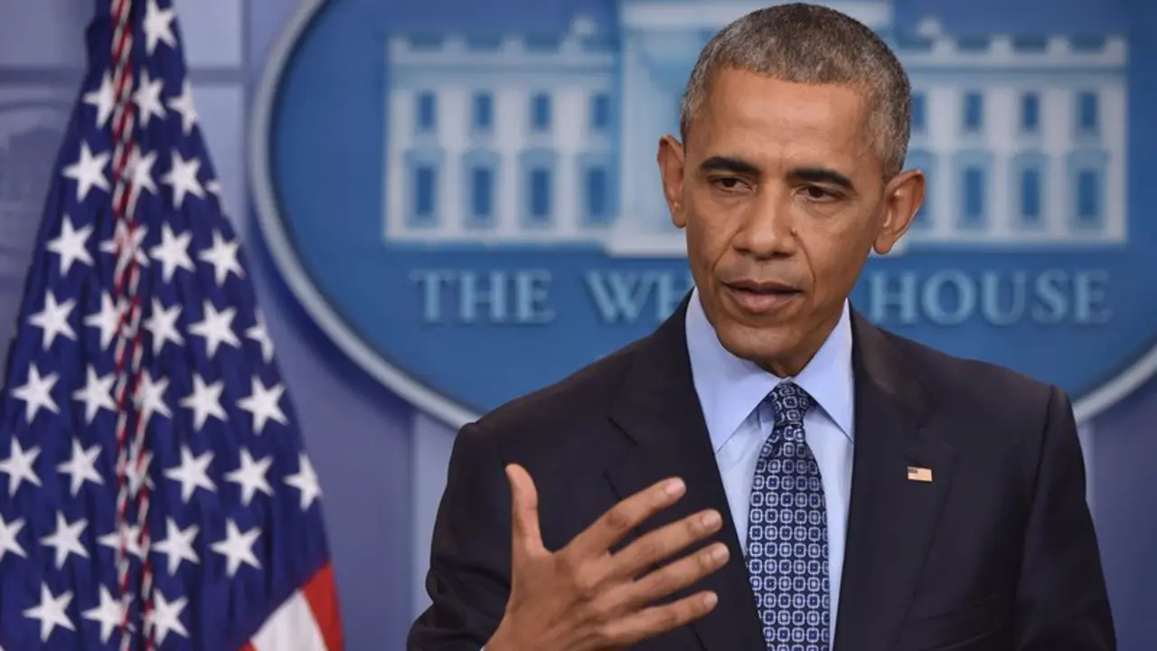 Obama durante su &uacute;ltima conferencia