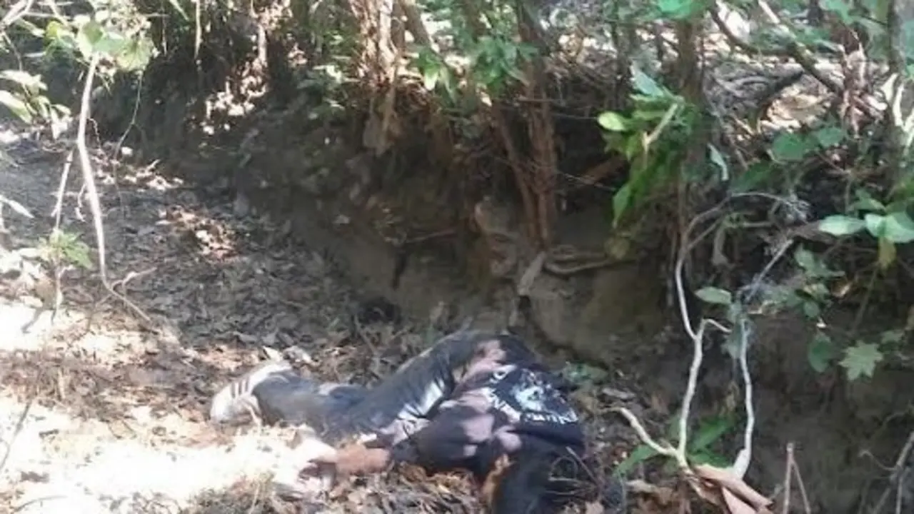 Marero muerto en Sacacoyo