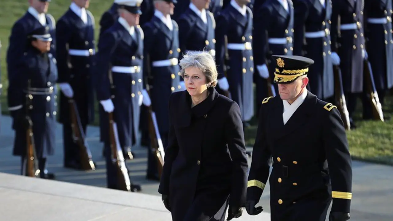 Theresa May llega a EE.UU.