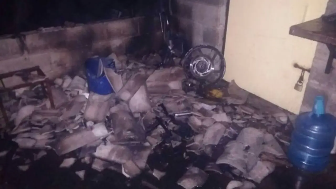 Incendio taller motos1