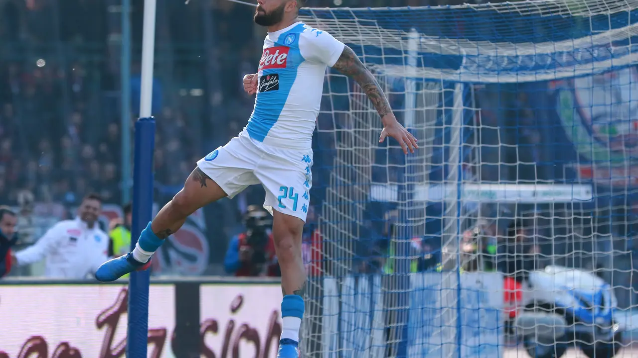 Lorenzo Insigne, uno de los goleadoree de hoy con el N&aacute;poles