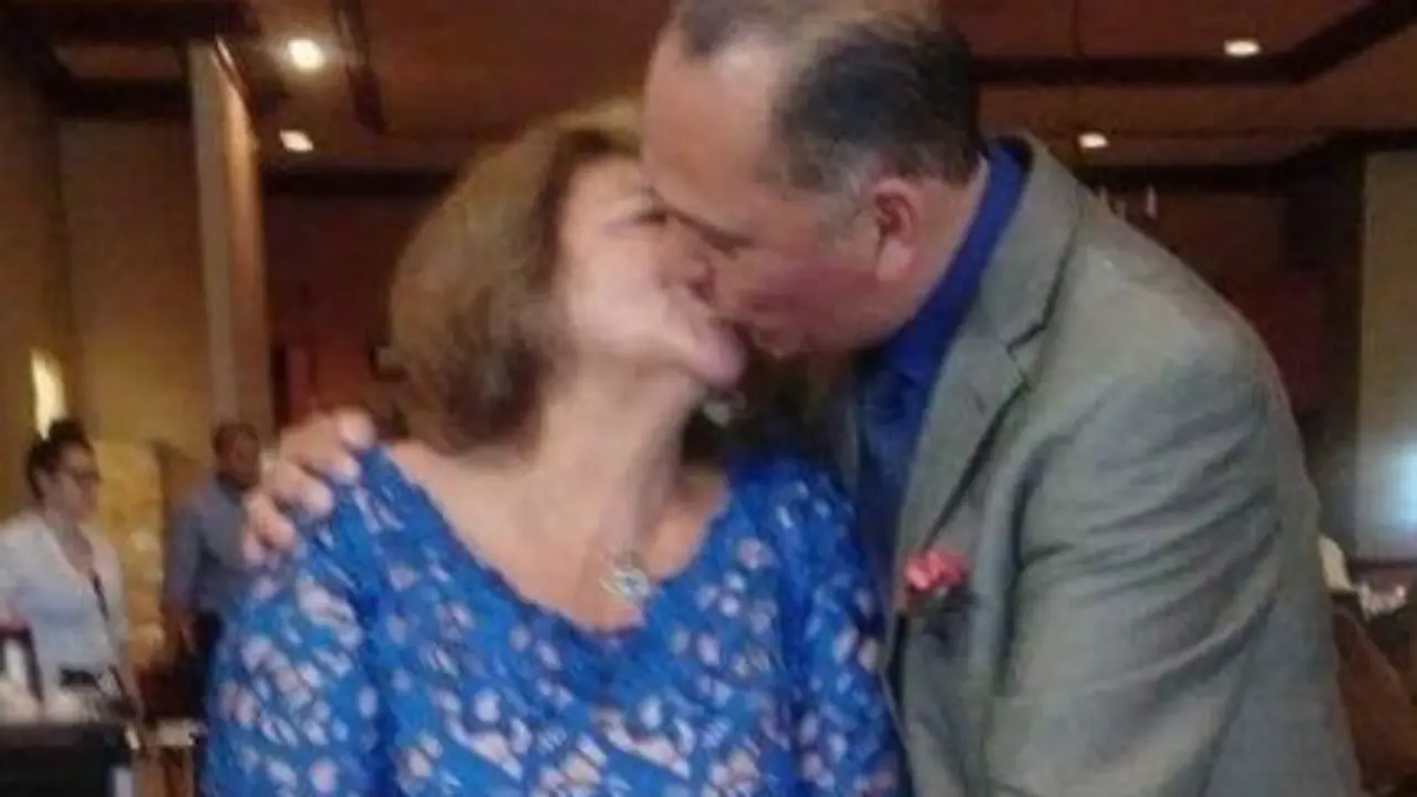 Milagro Navas en su boda