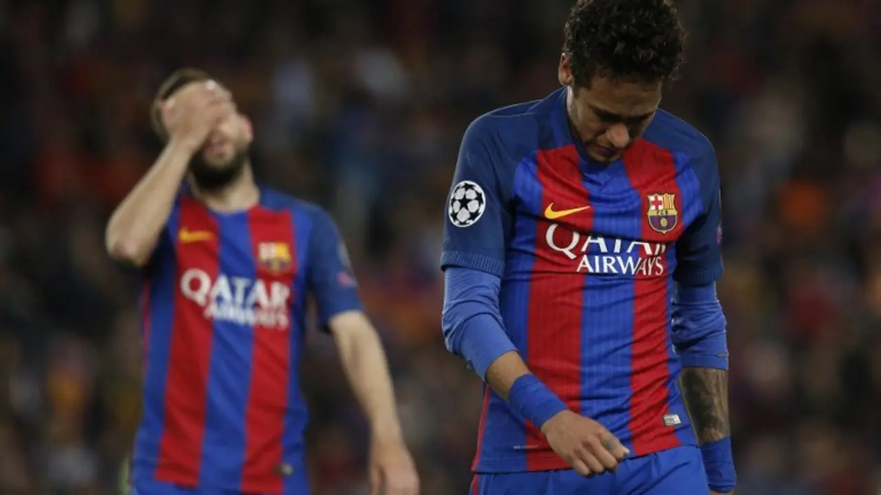 Neymar tras la eliminaci&oacute;n del Barcelona de la Champions