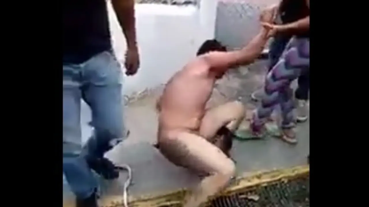 Delincuente es agredido por pobladores