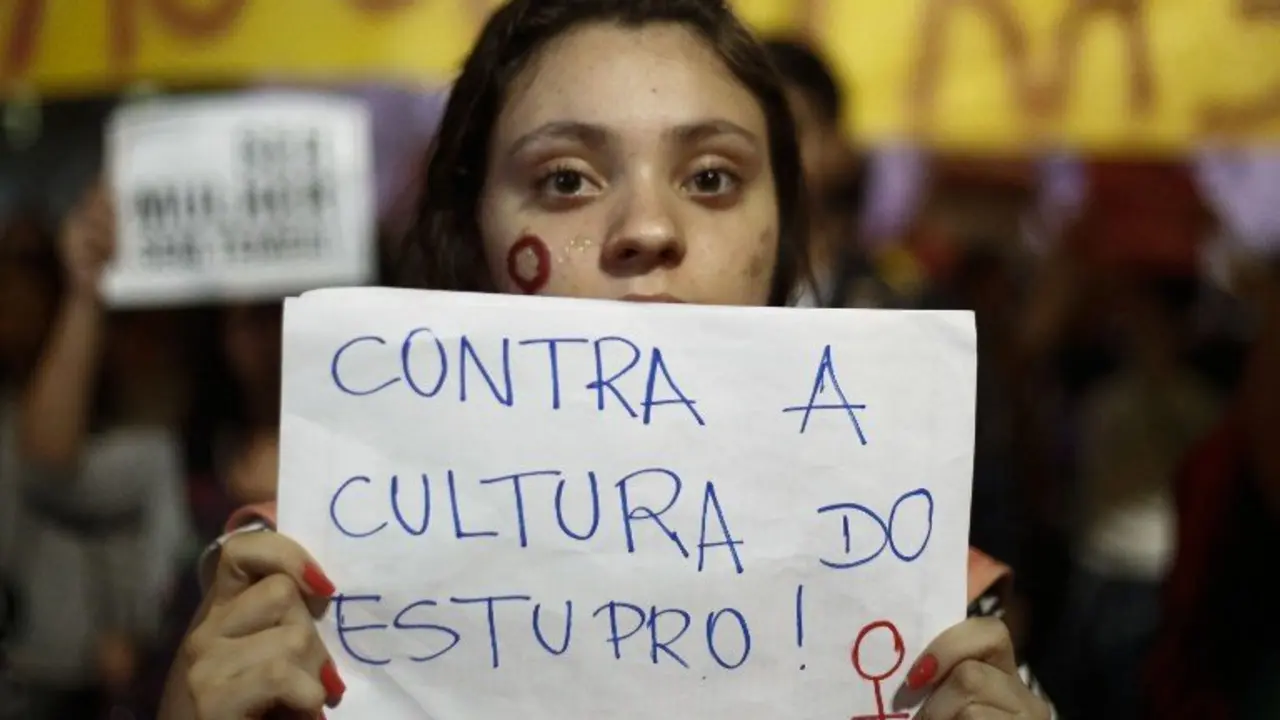 Protesta contra la violencia contra la mujer en R&iacute;o de Janeiro, Brasil