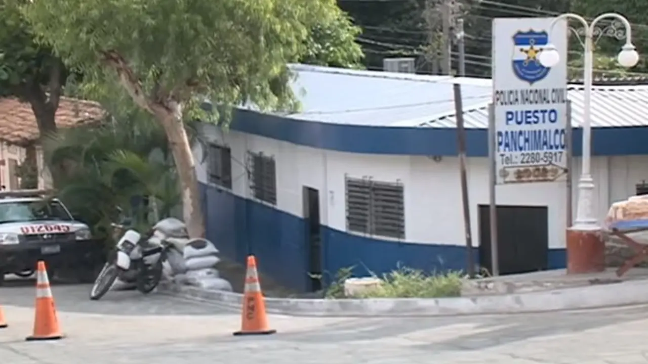 Imagen del puesto policial de Panchimalco