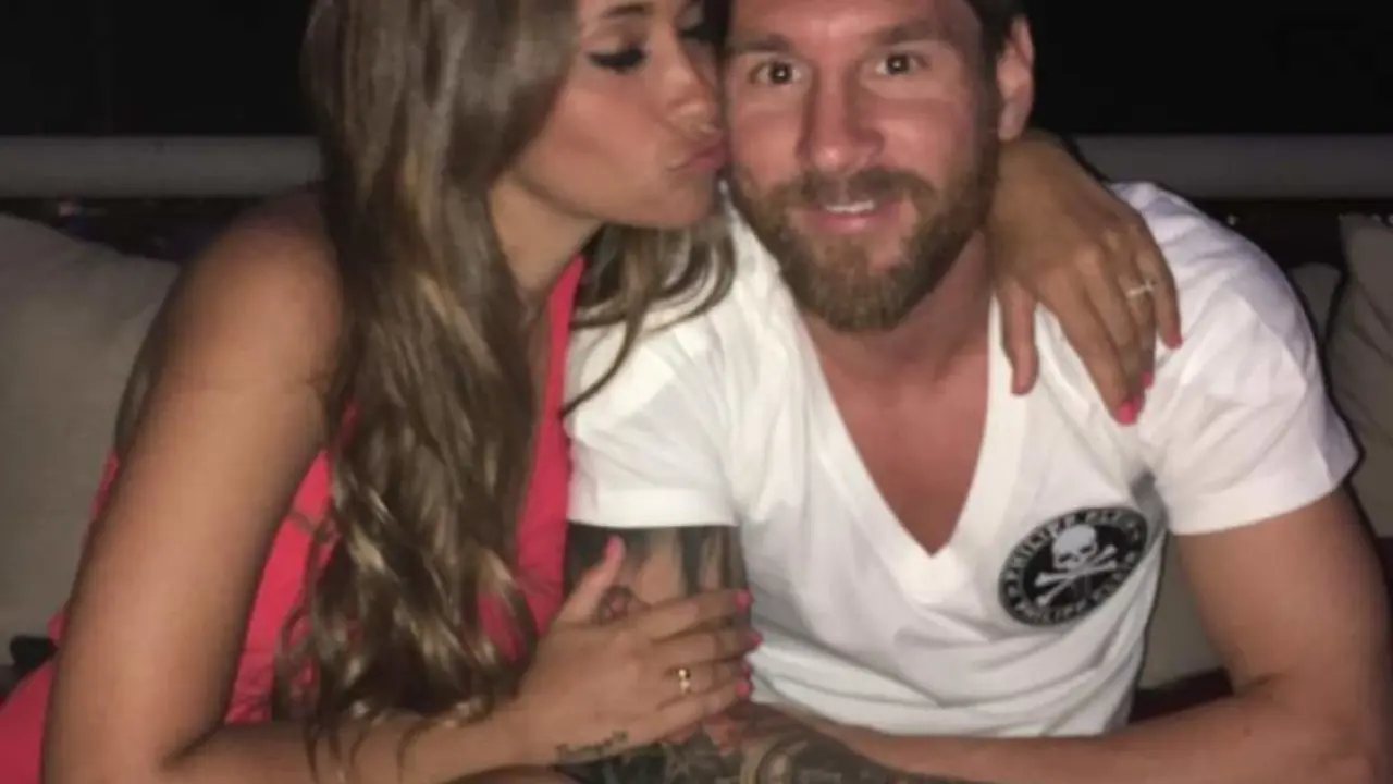 Lionel Messi y Antonella Rocuzzo