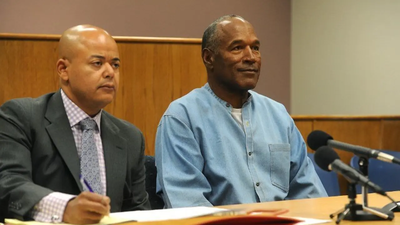 O.J. Simpson looks on during a parole hearing at the Lovelock Correctional Center in Lovelock, Nevada on July 20, 2017.
Former American football star O.J. Simpson has spent nearly nine years in prison. A Nevada parole board is holding the hearing to decide whether the former National Football League (NFL) star and actor should be released from prison. / AFP PHOTO / POOL / Jason Bean / RESTRICTED TO EDITORIAL USE - MANDATORY CREDIT "AFP PHOTO /POOL/ Jason Bean" - NO MARKETING NO ADVERTISING CAMPAIGNS - DISTRIBUTED AS A SERVICE TO CLIENTS

