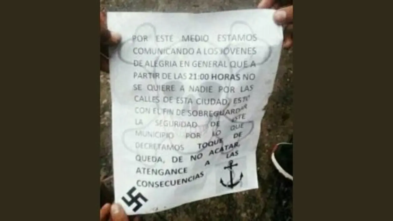 Comunicado sobre toque de queda en Alegr&iacute;a