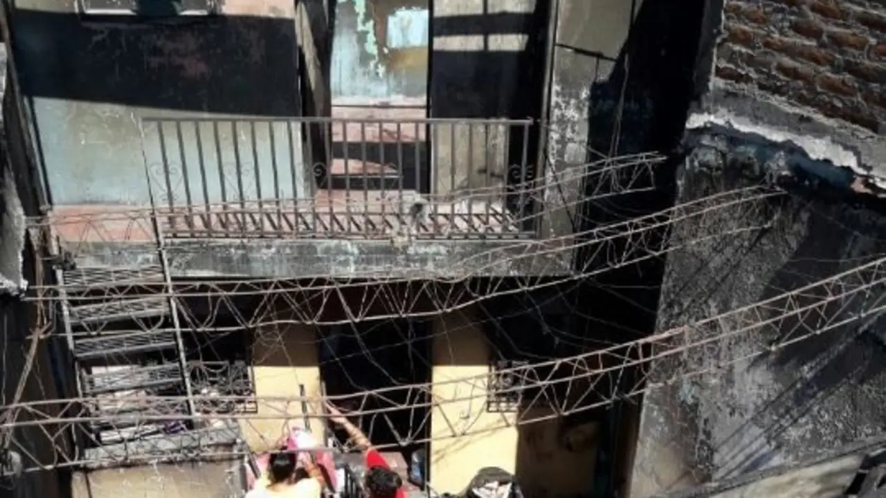 casa de bombero incendiada