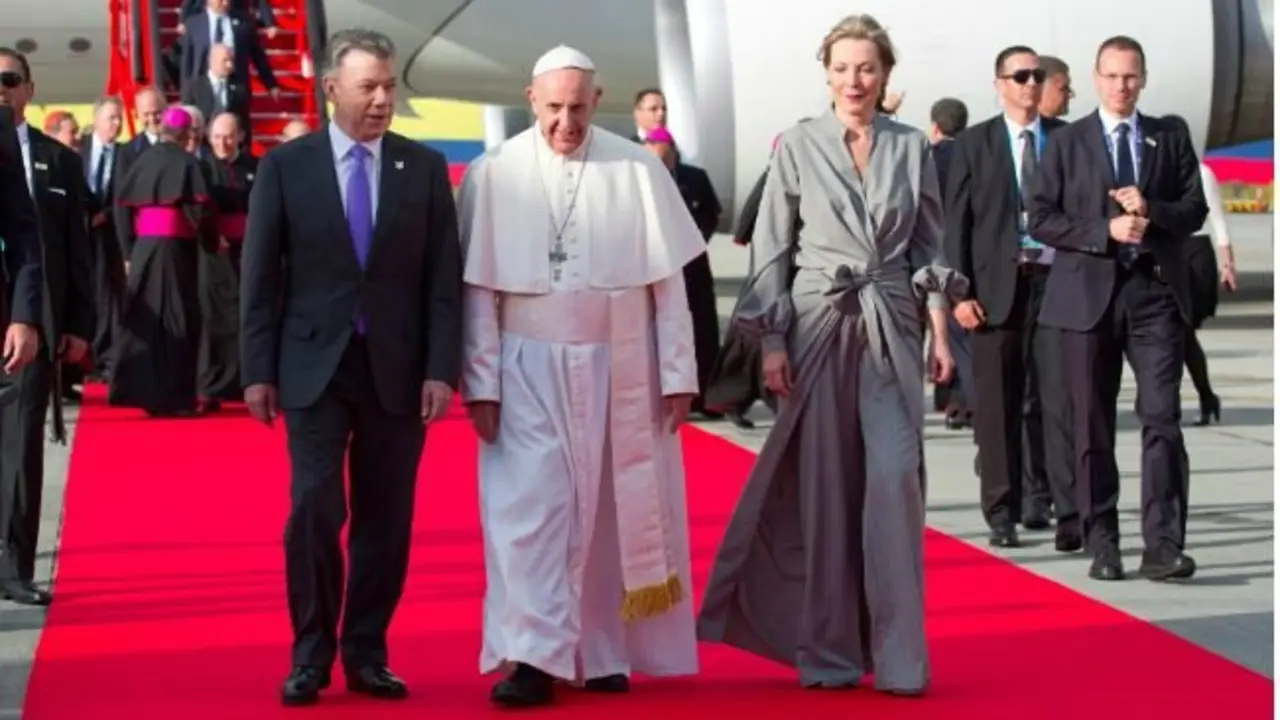 Papa visita Colombia