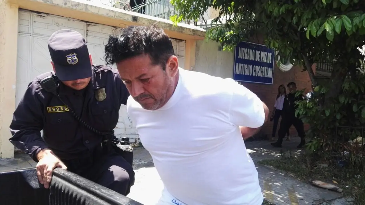 Jos&eacute; Calleja, jardinero detenido en Antiguo Cuscatl&aacute;n