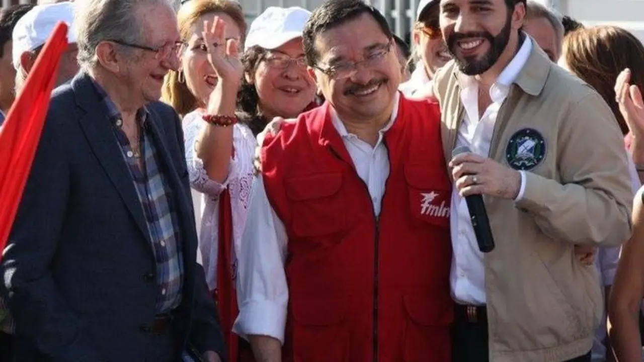 Fabio Castillo, Medardo Gonz&aacute;lez y Nayib Bukele