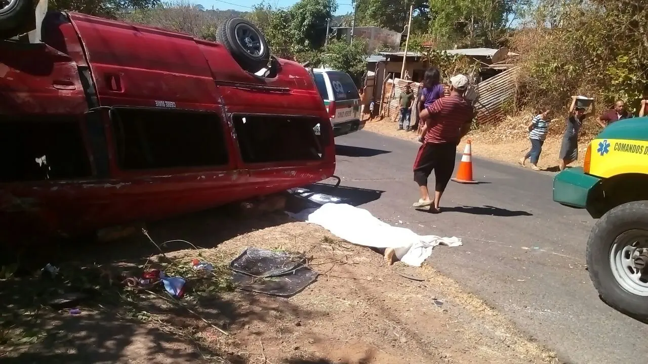 Accidente en Rosario de Mora