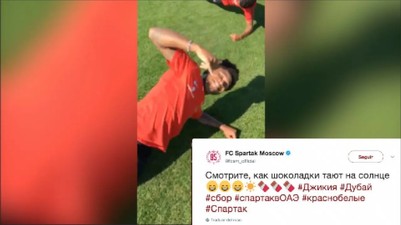 Tuit del Spartak de Mosc&uacute;